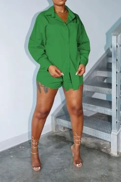 Solid Color Classic Irregular Pant Suit 36 Solid Color Classic Irregular Pant Suit -Clothing-PrettyTina H23072118 GR 1