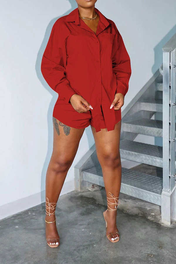 Solid Color Classic Irregular Pant Suit 13 Solid Color Classic Irregular Pant Suit - Image 13