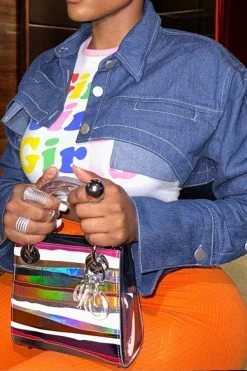 Solid Color Cool Crop Denim Jacket -Clothing-PrettyTina H23081401 BL 3