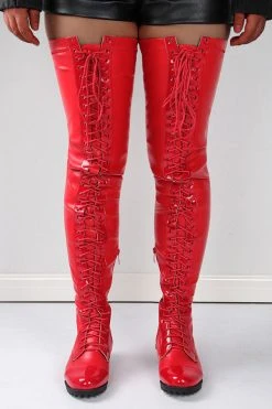 Solid Color Unique Strappy Thigh-Length Boots -Clothing-PrettyTina bd9a2954907b6b4b50b6f2aeeec9aef5 4356f423 8021 4ebe 9960 a0d49ba5957d