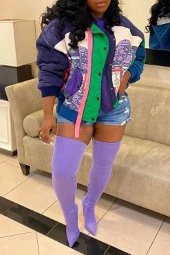 Solid Color Stylish Zipper Stiletto Boots -Clothing-PrettyTina cc1214975a4997b3f4a16c0d1dcbf00f